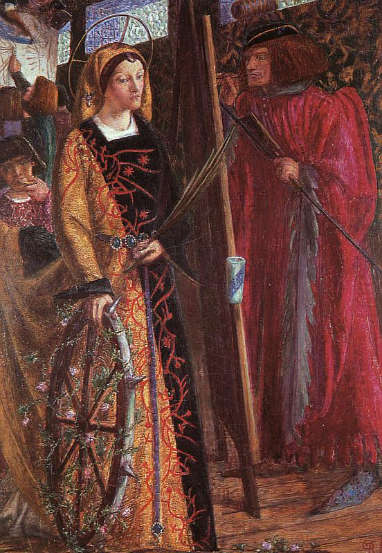 Dante Gabriel Rossetti Saint Catherine oil painting picture